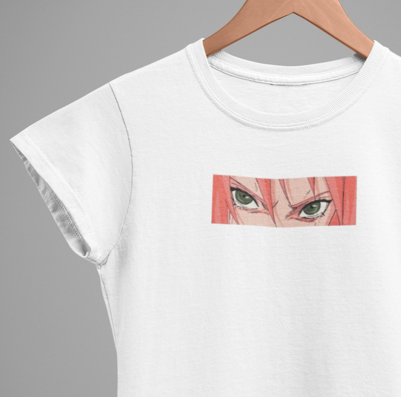 Comic Girl Eye – Women's Half Sleeve