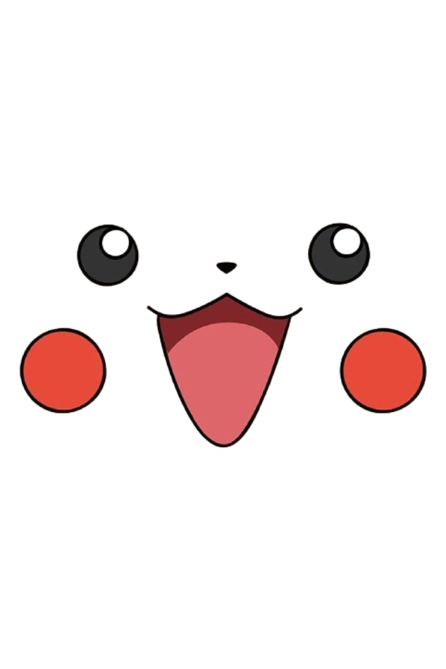 Pikachu Face Graphic – Women's Half Sleeve